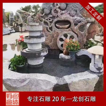 石雕噴泉雕塑廠(chǎng)家 園林景觀(guān)石雕噴泉直銷(xiāo)